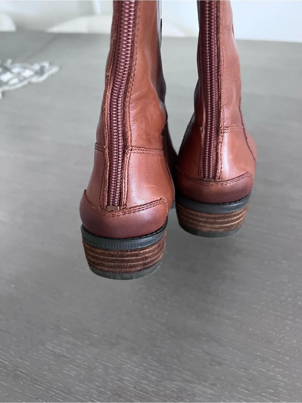Sam Edelman Over-the-Knee Leather Riding Boots - Cognac